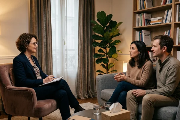 Sexologue en consultation thérapeutique en cabinet professionnel de Moselle